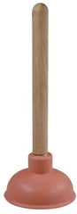 Everflow RT1000 RSP 4" PLUNGER WITH 9" WOOD HANDLE (12 PER CASE)  | Midwest Supply Us