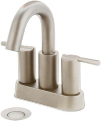 Everflow RTV-B10N Reuss Tavo Two Handle Lav Faucet 4" On Center Brushed Nickel  | Midwest Supply Us