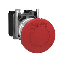 Schneider Electric (Square D) XB4BS8442 Red 40mm Emergency Stop, Switching Off 22mm Latching Turn Release 1NC  | Midwest Supply Us