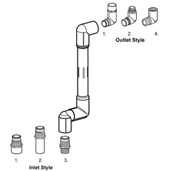 Spears ST9__-400 (SELECT)1 TURF 4-ELL SWIVEL JOINT KIT  | Midwest Supply Us