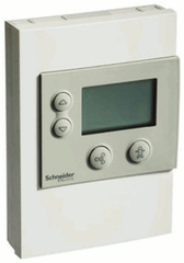 Schneider Electric STR350 STR Room Temp Sensor: Transmitter, Functions: Temp sensor, LCD, Increase, Decrease, Bypass/On-Off , Select  | Midwest Supply Us