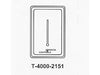 T-4000-2151 | COVER PLAS VERT W/THERM.; JCI LOGO; F/C THERM | Johnson Controls