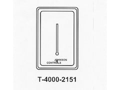 Johnson Controls T-4000-2151 COVER PLAS VERT W/THERM.; JCI LOGO; F/C THERM  | Midwest Supply Us