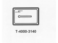 Johnson Controls T-4000-3140 COVER,WHITE,THERMOM,HORIZ  | Midwest Supply Us