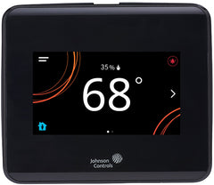 Johnson Controls TEC3012-13-000 TSTAT, PRO WIRELESS, FCU/VAV, ON/OFF OR FLOATING, DEHUMID, FULL COLOR, BLACK, JCI LOGO  | Midwest Supply Us