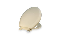 Everflow TSPE4-B EVERFLOW Toilet Seat Plastic Elongated Bone Adj. Hinge Easy remove Slow close Deluxe  | Midwest Supply Us
