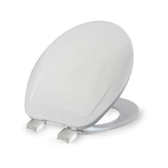 Everflow TSWR0-P ATLANTIC Toilet Seat Plastic Round White Basic  | Midwest Supply Us