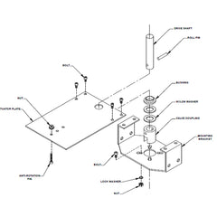 Belimo UBSP0004 Custom BV Retrofit kit | Single mount actuator  | Midwest Supply Us