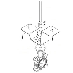 Belimo UFLK1709 Retrofit Kit | 2W 3" Flowseal 150# 2* GM  | Midwest Supply Us