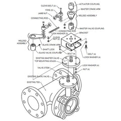 Belimo UFLKP110 For Belimo Butterfly Valve with PR and PKR Series Actuators  | Midwest Supply Us