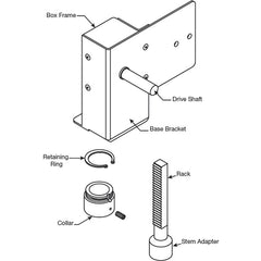 Belimo UGLK1350 Retrofit Kit | Siemens .5"-1.25" 656/658  | Midwest Supply Us