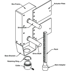 Belimo UGLK1072 Retrofit Kit | Siebe 2.5"-4" VB3/VB8.Dul  | Midwest Supply Us