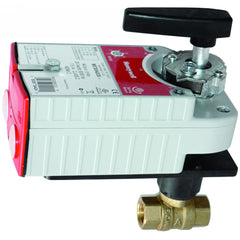 Honeywell VBN2AEPX6100 CONTROL BALL VALVE WITH ELECTRIC ACTUATOR - 1/2 IN. NPT - 2-WAY - 1.3 CV  - PLATED BRASS TRIM - DCA PROFILE - MODULATING FLOATING(FAIL OPEN) - 24 VAC  | Midwest Supply Us