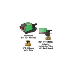 KMC Controls VEB-4302MBCK CCV | 0.5" - 2 Way | 11.7 Cv | Non-Spring Return | 24V | Modulating  | Midwest Supply Us