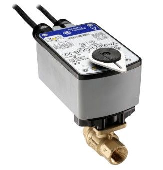 Johnson Controls VG1241AF+943GGA 1/2" 2W BALL VALVE 2.9CV; BRASS TRIM SPRING CLOSEDPROP CTL; WITHOUT SWITCH  | Midwest Supply Us