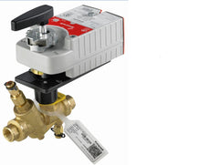 Honeywell VRN2CNPXG101 PRESSURE INDEPENDENT CONTROL VALVE WITH ELECTRIC ACTUATOR - 1 IN. NPT - 2-WAY - 15 GPM  - PLATED BRASS TRIM - COMMUNICATING SYLK (FAIL OPEN) - 24 VAC  | Midwest Supply Us