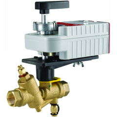Honeywell VRN2E9PX9100 PRESSURE INDEPENDENT CONTROL VALVE WITH ELECTRIC ACTUATOR - 1-1/2 IN. NPT - 2-WAY - 95 GPM  - PLATED BRASS TRIM - DCA PROFILE - ON OFF(FAIL OPEN) - 100 - 250 VAC - 1 AUX SWITCH  | Midwest Supply Us