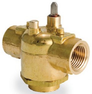 Erie VT3223 VB: 1/2 in, 3W Mix/Div, Zone, NPT, BR, 4 cv, Erie PopTop, No Steam  | Midwest Supply Us