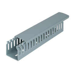 C3 Controls WD-B25X80N WD-B25X80N - WD4 (SPQ 18) Wiring Duct & Cover, W: 25mm (0.98") x H: 80mm (3.15"), Narrow (Thin) Slot, Grey  | Midwest Supply Us