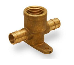 Everflow WIDT0034-NL 3/4" F1960 X 3/4" F1960 X 3/4" FIP PeX Drop Ear Tee LF  | Midwest Supply Us