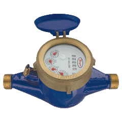 Dwyer Instruments WMT2-A-C-06-10 1-1/2 in. x 1-1/2 in., 10 gallon pulse output  | Midwest Supply Us
