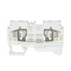WTB2S-W2-WH | WTB2S-W2-WH - SPQ(100), TB146 20A FEED THRU SPRING CLAMP TB WHITE | C3 Controls