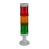 WTL-50P1-MCRRFS3 | WTL-50P1-MCRRFS3 - Ser B, World Tower Light, 50mm Diameter, Short Plastic Base, 24V AC/DC, 2 Tier Assembly, Rotary LED Light Module Red, Sound Module - Intermittent | C3 Controls