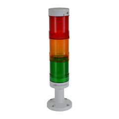 C3 Controls WTL-50P1-DRBDS3 WTL-50P1-DRBDS3 - World Tower Light, 50mm, Polycarbonate Short Base, 120V (60Hz) / 110V (50Hz), Blue LED Light Module & Lens - Rotary, Sound Module - Continuous  | Midwest Supply Us