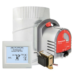 Resideo YTH8321WF1036 FRESH AIR VENTILATION KIT. INCLUDES NEW Wi-FI VISIONPRO WITH VENTILATION CONTROL, EARD6TZ TRUEZONE DAMPER AND TRANSFORMER  | Midwest Supply Us