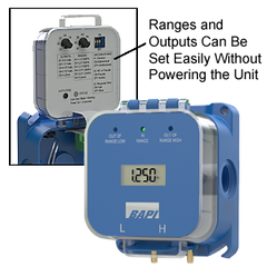 BAPI BA/ZPM-LR-AT-ND ZPM - Differential Pressure Sensor, Field Selected Range and Output  | Midwest Supply Us