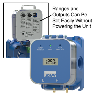 BAPI BA/ZPM-LR-NT-D ZPM - Differential Pressure Sensor, Field Selected Range and Output  | Midwest Supply Us