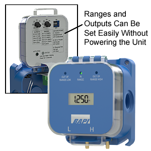 BAPI BA/ZPM-LR-AT-D ZPM - Differential Pressure Sensor, Field Selected Range and Output  | Midwest Supply Us