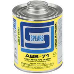 Spears ABS71Y-010 1/2 PINT ABS-71 MED BODY YELLOW ABS  | Midwest Supply Us