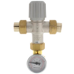 Resideo AM101-USTG-1LF 3/4" LowLead TMV 70-145F,Union+TmpGauge  | Midwest Supply Us