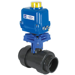 Spears 21101A112-005 1/2 PVC TRUE UNION 2000 INDUSTRIAL BALL VALVE REINFORCED THREAD EPDM 115VAC NEMA4 75%  | Midwest Supply Us