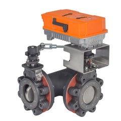 Belimo F750-150SHP+PRXUP-MFT-T Butterfly Valve | 2" | 3 Way | 100 Cv | w/ Non-Spring | 24 -240V | MFT | SW | NEMA 4XH  | Midwest Supply Us