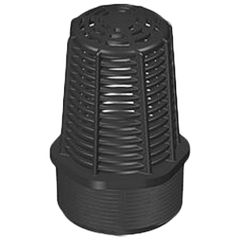 Spears CFVS1-010P 1 HDPE BLACK COMPACT FOOT VALVE SCREEN MPT  | Midwest Supply Us