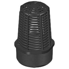 Spears CFVS1-012P 1-1/4 HDPE BLACK COMPACT FOOT VALVE SCRN MPT  | Midwest Supply Us