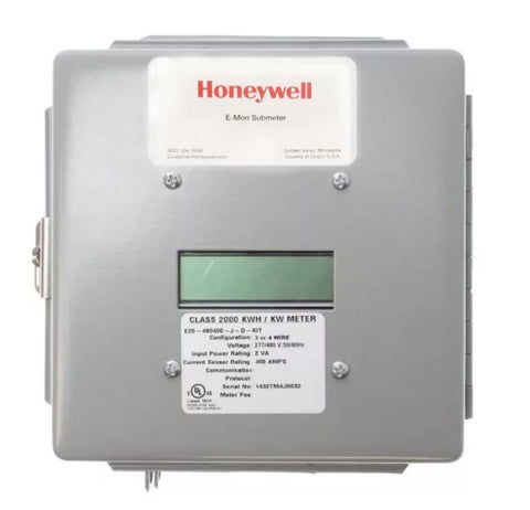 Honeywell E20-208200-R-D-KIT Class 2000 Meter, 120/208-240V, 200A, NEMA 4X Enclosure, Pulse Output, Demand, 3 Split-Core Current Sensors with 2V Output  | Midwest Supply Us