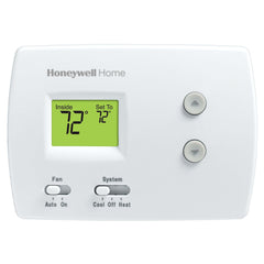 Resideo TH3110D1008 PRO 3000 NON-PROGRAMMABLE DIGITAL THERMOSTATS, BACKLIT DISPLAY, DUAL POWERED (24VAC AND/OR BATTERY). 1 HEAT / 1 COOL  | Midwest Supply Us