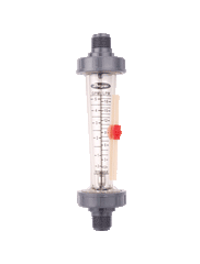 Dwyer Instruments LFME-14-F2 Polycarbonate flowmeter | range 2.5-25 GPM (10-100 LPM) water | 1" male NPT | 316 SS float.  | Midwest Supply Us