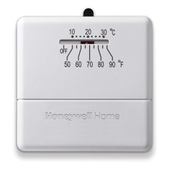 HONEYWELL RESIDENTIAL T812C1000 Premier White 24v Snap Action Single Stage Heat-Cool Thermostat 1H-1C 50-90F 0.18a - 1.2a @ 30vac  | Midwest Supply Us