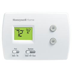 HONEYWELL RESIDENTIAL TH3110D1008 24v/Millivolt Digital Non Programmable Single Stage Dual Powered Horizontal Mount Thermostat 1H-1C 40-90F  | Midwest Supply Us