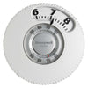 T87N1026 | Premier White 24v Mercury Free Heating/Cooling Round Thermostat 