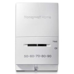 HONEYWELL RESIDENTIAL T827K1009 Premiere White 12vdc Or 750mv Millivolt Mercury Free Snap Acting Single Stage Heat Only Vertical Mount Thermostat With Positive Off 45-95F  | Midwest Supply Us