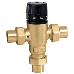 CALEFFI 521609A 3 Way Thermostatic Mixing Valve 1" Sweat  | Midwest Supply Us