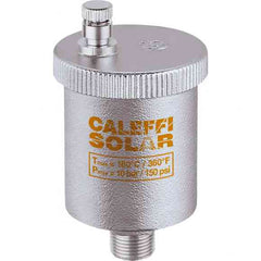 CALEFFI 250041A Automatic Air Vent 1/2" NPT Male For Solar Systems  | Midwest Supply Us