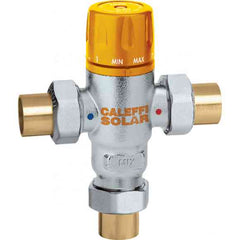 CALEFFI 252159A Three-way mixing valve 3/4" sweat u -for solar systems  | Midwest Supply Us