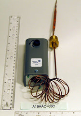 JOHNSON A19AAC-63C SPDT Remote Temp Control 6' Cap 100/350F 1/4x4-1/2 Bulb 8.5 Fix Dif  | Midwest Supply Us