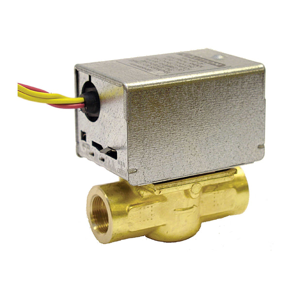 Honeywell V8043E1129 Electric Zone Valve – 24V, 4-Wire, For Hydronic Heating Systems